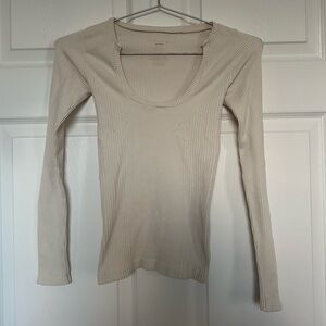 Free People Intimately Cream Long Sleeve